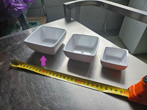 Schaal - Melanie - Vierkant 10x10 wit